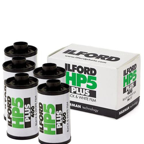 Ilford HP5 Plus 35mm film - 5 pack bundle