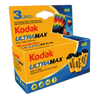 Kodak UltraMax GC Film 400 135 24 Exp 3 Pack